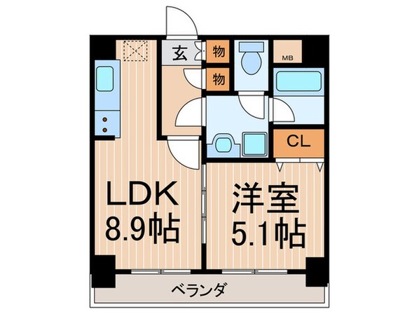 アーバネックス室町の物件間取画像